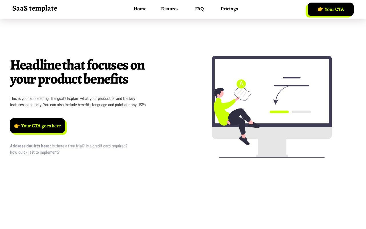 CyberSaas template