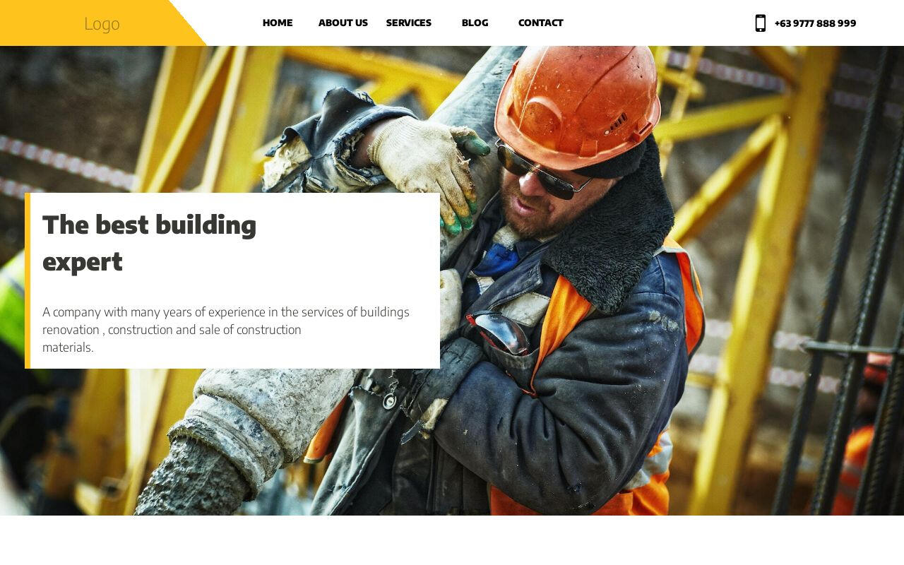 Construction company template