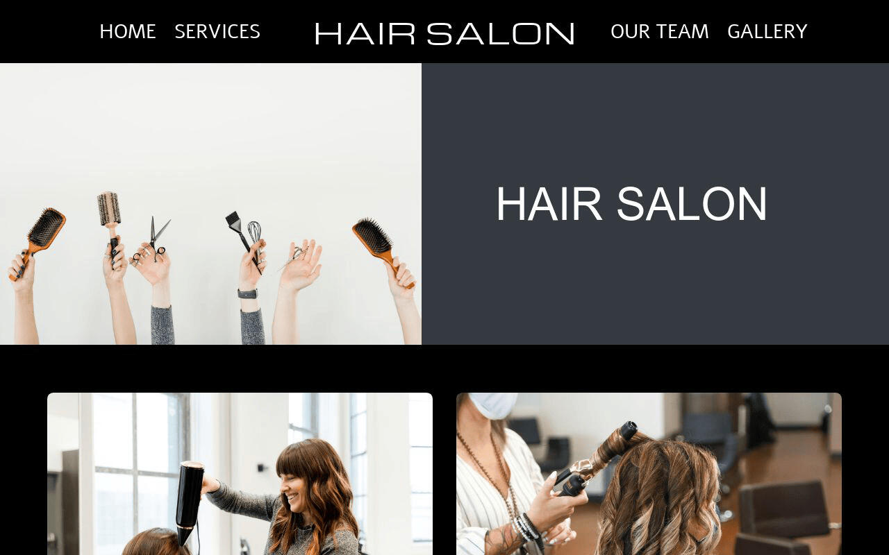 Hairdresser template