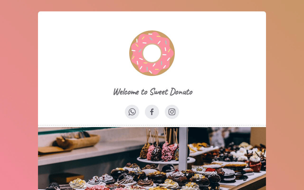 Digital menu template