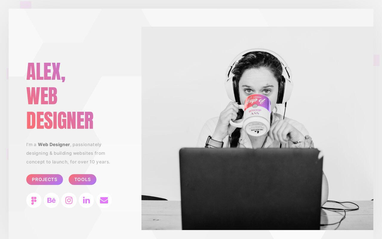 Web Designer – Carrd Template