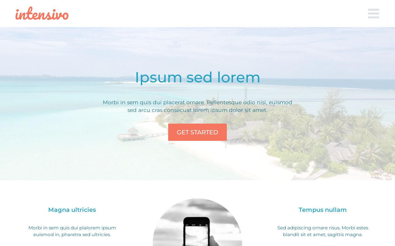 Intensivo template an ui components for carrd